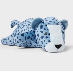 Pillowfort Blue Cheetah Weighted Sensory Plush Throw Pillow